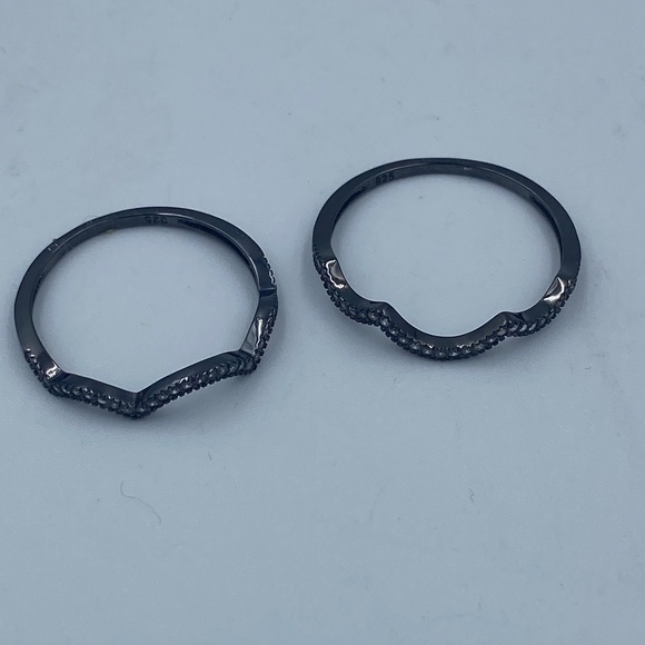 925 silver stackable Charmed Aroma rings size 9 - Picture 3 of 7